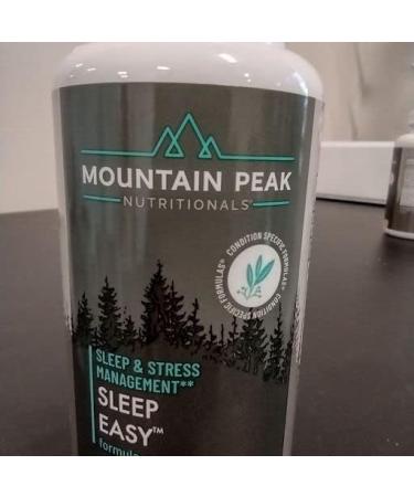 Mountain Peak Nutritionals Sleep Easy - Sleep Support Supplement Promoting A Relaxed & Calm Mood - 5-HTP Amino Acids Melatonin & Magnesium - Hypoallergenic Dietary Supplement (60 Capsules) - Buy Online on GoSupps.com