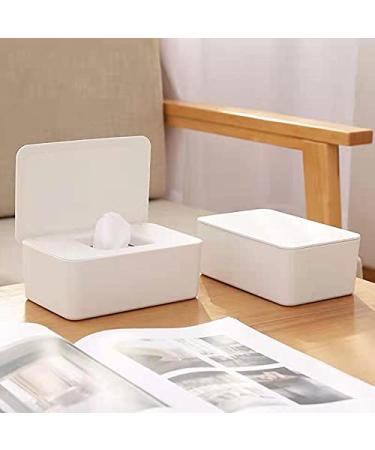 Baby Wipe Dispenser Holder - Keeps Diaper Wipes Fresh - Easy Open & Close (White) - Buy Online on GoSupps.com