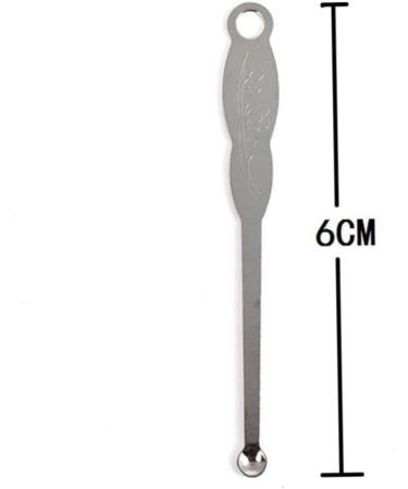 100pcs Stainless Steel Ear Spoons - Silver Ear Cleaner & Wax Curette - Buy Online on GoSupps.com