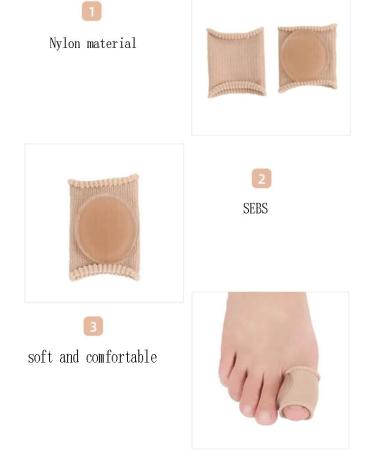 Cazaru Large Toe Protection & Separator | Silicone Gel Hallux Valgus Relief | 3-Pack for Overlapping Toes - Buy Online on GoSupps.com