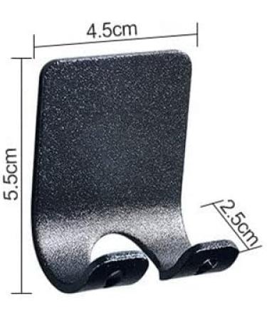 Waterproof Punch-Free Razor Holder Hook - Black Bathroom Shower Organizer for Razors Keys & Towels - Buy Online on GoSupps.com