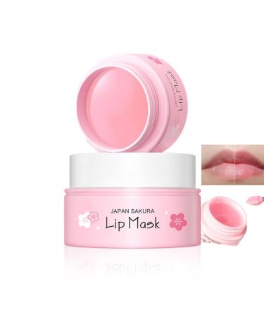AKARY Sakura Lip Mask Lip Sleeping Masks Moisturizing & Repairing Lips Lines Deeply Night Sleep Lip Mask Fall/Winter Effectively Moisturizes And Repairs Dry Lips Lip Treatment Sakure lip mask