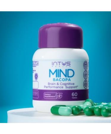 Intus Mind Bacopa Ayurvedic Supplement with Brahmi Supports Cognitive Support & Mental Clarity 60 Capsules - Buy Online on GoSupps.com