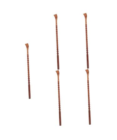 TOVINANNA 5 POCK HANDS SCHRAD SCHRALL HANDURAL WOOTING WOOTING MASSAGERS Wood Practical Back scratchy Servant scratch Tree Solidwood rear -fitting sandalwood scraping Wenge