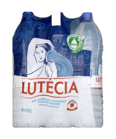 Lutecia Natural mineral water - the pack of 6 bottles of 1.5L
