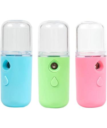 Facial Mist Sprayer USB Recharging Handheld Face Steamer for Skin Care Moisturizing Hydrating Blue 30ML - Buy Online on GoSupps.com
