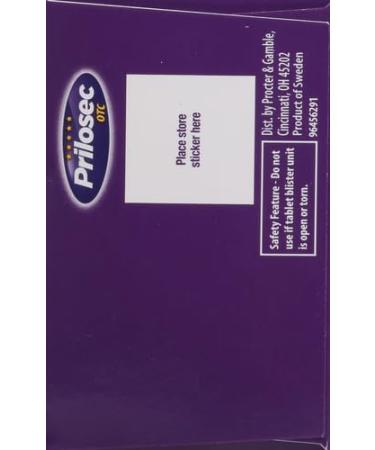 Prilosec OTC 20mg - Omeprazole Acid Reducer for 24HR Heartburn Relief Wildberry Flavor 42 Tablets (Pack of 2) - Buy Internationally - Buy Online on GoSupps.com