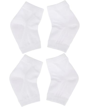 Healeved 6 Pairs Moisturizing Gel Socks Gel Heel Sleeves Toeless Spa Socks Foot Moisturizer Socks Moisturising Foot Socks Ankle Socks White Men and Women Anti Cracked Feet Casual Socks - Buy Online on GoSupps.com