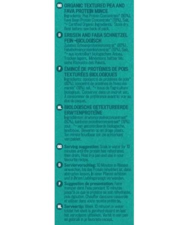 Profusion Organic Vegan Pea and Fava Protein Mince 125g 9.8 x 11.8 inches (Pack of 3) 125 g (Pack of 3) - Buy Online on GoSupps.com
