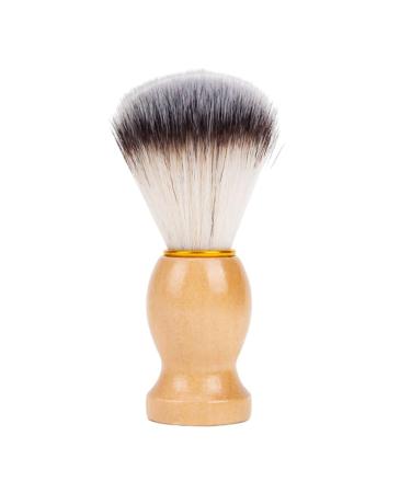 Redwestmelon Shaving Brush -Shaving Brushe with Elegant Wooden Handle Hair Shaving Brush Mens Shaving Brush for Hair Salon Tool Wet Shaving Brushes for Men BeigeH114