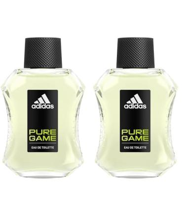 adidas Pure Game Eau De Toilette Spray for Men 3.3 fl oz (Pack of 2) 3.3 Fl Oz (Pack of 2) Eau De Toilette