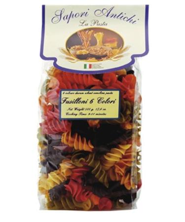 Sapori Antichi Pasta, Multicolor Fusilloni, 16-Ounce