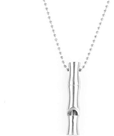 High Decibel Outdoor Stainless Steel Whistle | Emergency Survival Signal Pipe for Camping - Buy Online on GoSupps.com