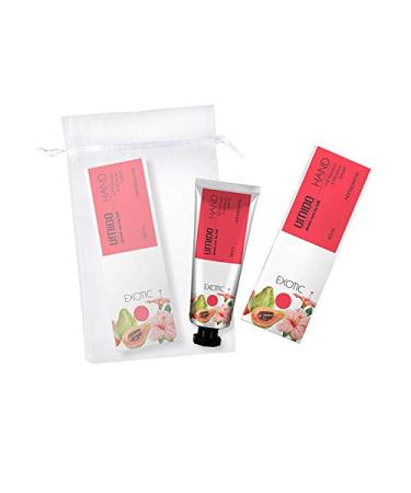 Umido Beautyet |1x hand cream 30 ml papaya & hibiscus extract | without silicones parabens paraffins mineral oils |1x organza bags |Hand lotion |Care cream |Lotion |Skin care (6-cyns)