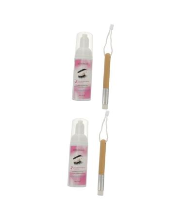 FOMIYES 2pcs Eyelash Cleansing Mousse Bubble Lash Foam Lash Extension Shampoo Makeup Tools Eyes 1 count (Pack of 1) As Shownx2pcs