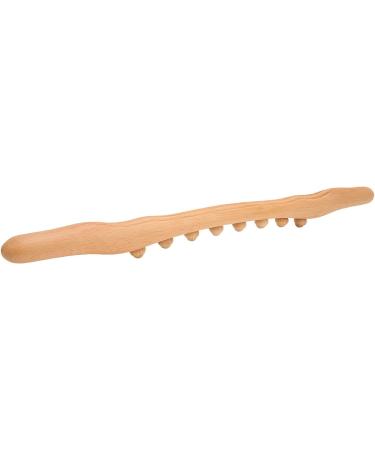 Natural Wooden Massage Stick - 8 Pressure Points for Neck & Back Pain Relief | Manual Massage Tool for Body Relaxation - Buy Online on GoSupps.com