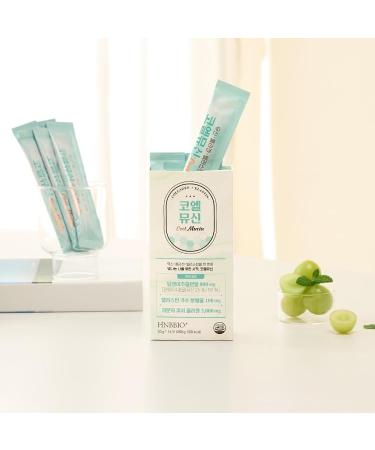 Premium Mucin Collagen Jelly Stick for Glowing Skin Snail Extract Powder Elastin Fish Collagen High Concentration Shine Muscat Flavor Gummy 20g * 14 sticks