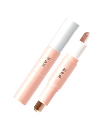 Outanaya Shimmer Eyeshadow 2pcs Eye Shadow Stick Eyeshadow Stick Makeup Tool Eyeshadow Pencil Eye Shadow Pen Two-color The Lazy 1 count (Pack of 1) Blue