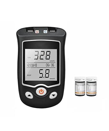 Ninhao Uric Acid Strips Diabetes Tester Uric Acid and Blood Glucose Meter Kit (Size : 50 Uric Acid Test Strips+Detector)