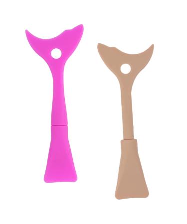 Housoutil 2pcs Multi-purposes Tools Makeup Guard Eyeshadow Pads Applicator Separator Shield De Stencil