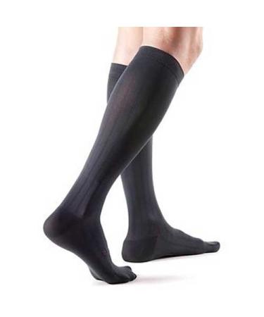 Mediven for Men 20-30mmHg Knee High Compression Socks : Black Size IV