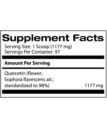 Samsara Herbs Quercetin 98%+ Pure Extract Powder (4oz/114g) - Equal to 228 x 500mg Capsules 4.02 Ounce (Pack of 1) - Buy Online on GoSupps.com