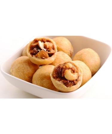 Saras Dryfruit Kachori - 200g (Pack of 10) | Crispy and Flavorful Indian Snack with a Nutty Twist | Namkeens - Buy Online on GoSupps.com
