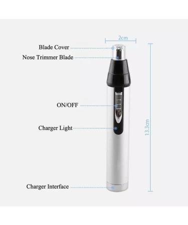 Buy USB Rechargeable Nose & Ear Hair Trimmer | Lighted Personal Groomer for Home & Travel | Electric Eyebrow Trimmer - Buy Online on GoSupps.com
