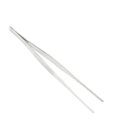 Tweezers long non-magnetic made of metal with straight tip 30 cm