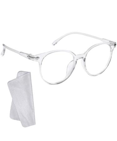 KINDOYO Blue Light Blocking Glasses - Women Men Anti Eyestrain Reading Glasses Gaming Eyewear Lightweight Transparent Frame Glasses Clear Lens Classic Eyeglasses