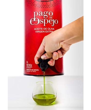 Pago de Espejo - Premium Picual Extra Virgin Olive Oil 3L Dispenser | Gourmet Olive Oil from Ja n Spain | Award-Winning First Harvest | Family Business Tradition - Buy Online on GoSupps.com