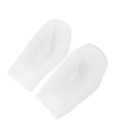 Practical Insoles Heel Lift Inserts Heel Insole Silicone Shoe Pads White Size 8