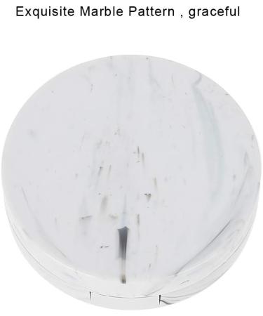 Portable Lens Case 4 Colors Soaking Lenses Case with Mirror Plastic Marble Pattern Eye Care Kit Container(#1) - Buy Online on GoSupps.com