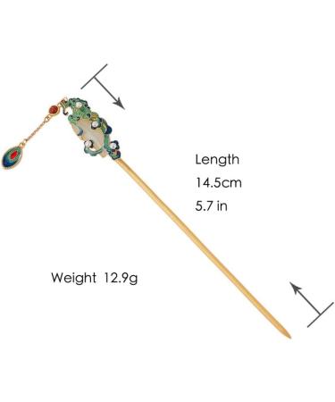 HangErFeng Silver Hairpin Hanfu Accessories Auspicious Cloud Hairstick 609 - Buy Online on GoSupps.com