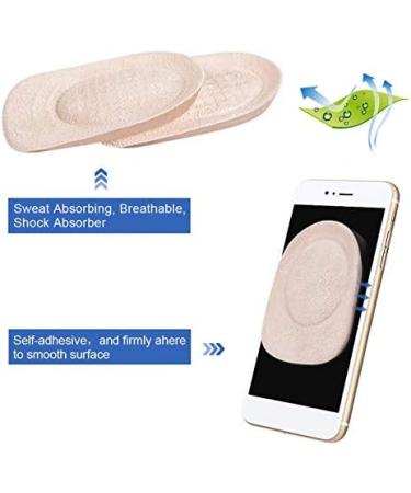 Haofy Heel Pillow Cushion Gel 2 Pairs of Heel Spur Inserts for Plantar Fasciitis & Achilles Tendon Relief 7mm Silicone Heel Protection for Men | 4 Pieces - Buy Online on GoSupps.com