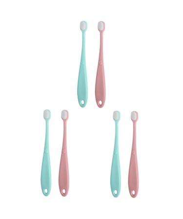 Minkissy 6 STK toothbrush toothbrush Children's toothbrush tooth change toothbrush infant tooth cleaner gift for baby party tooth cleaning brush milk teeth detergent toddler pp