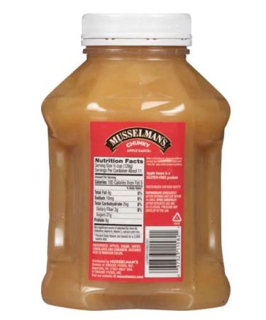 (Pack of 2) Musselman's Chunky Apple Sauce 48 oz - Free Miras 2-in-1 Measuring Spoon - Buy Online on GoSupps.com