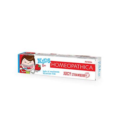 ASTERA Homeopathica KIDS 0+ toothpaste with aroma of sweet and juicy strawberry 50 ml