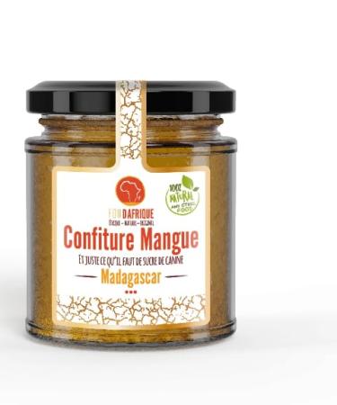 Foudafrique Organic Mango Jam | Delicious Homemade Jam without Preservatives | Fruity and Natural | Ideal for Toast and Recipes