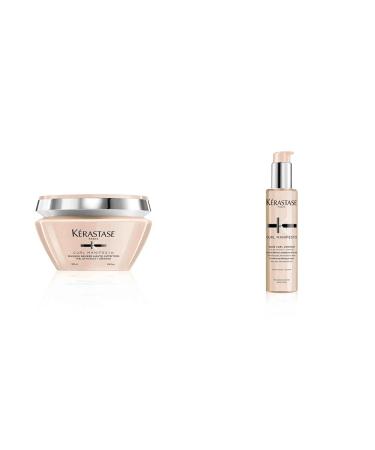 K rastase |Haar mask for frizzy and curly hair against hair breakage and frizz masque beurre haute nutrition curl manifesto 200 ml bundle with nourishing gel cream 150 ml