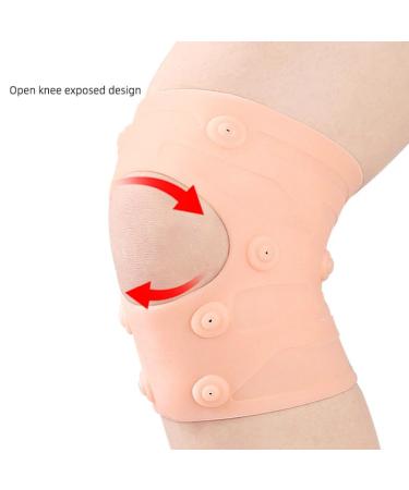 Magnetic Knee Pads - Breathable Silicone Knee Brace for Ligament Recovery & Running | Open Patella Knee Stabilizer Compression Sleeves - Buy Online on GoSupps.com