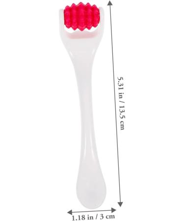 Beaupretty Silicone Eye Cream Roller & Face Massager | Portable Beauty Instrument for Effective Skincare | Red 13.5x3x1.2CM - Buy Online on GoSupps.com