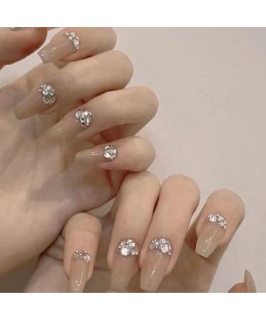 Temperament Enhancement Nail Patch Online Celebrity Pile Drill Manicure Hand-Worn Nail Manicure Customized Nail Patch Fake Nails Nail Patch (10-Piece Pack) (Size : S) 1 count (Pack of 1)