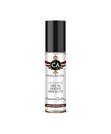 CA Perfume Impression of Christian D. Fire in Height Absolute For Men Replica Fragrance Body Oil Dupes Alcohol-Free Essential Aromatherapy Sample Travel Size Long Lasting Attar Roll-On 0.3 Fl Oz/10ml