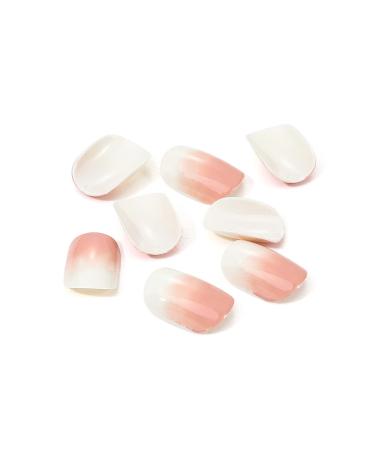 Brishow Short Artificial Nails - Natural Gradient Press-On Acrylics | 24 Pieces for Women & Girls - Buy Online on GoSupps.com
