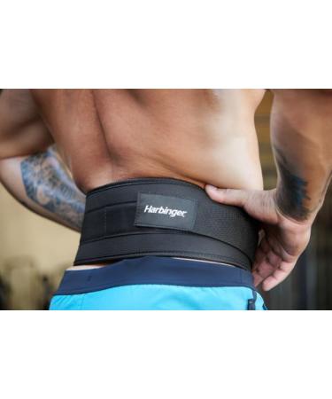 Harbinger Nylon Weightlifting Belt - Flexible Ultralight Foam Core 4.5 Wide Black | Best for International Shipping - Buy Online on GoSupps.com