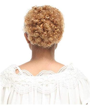 SEGO Afro Hair Puff Extensions - Curled Ponytail | Heavy Brown Mix & Honeyblond | 65g Kinky Curly Hair - Buy Online on GoSupps.com