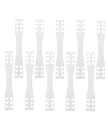 Gatuida Earring 10pcs Lanyard Accessories Ear Hook Regulator Non-Slip White Tape Stand Hook 15x2cm