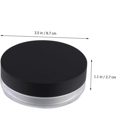 Balacoo 3pcs Loose Powder Box with Compartment Cosmetic Powder Case Makeup Face Powder Compact Travel Small M 8.7X8.7CMx3pcs Blackx3pcs - Buy Online on GoSupps.com
