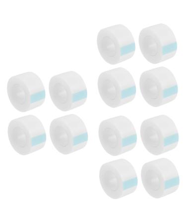 minkissy 12 Rolls Eyelid Tapes Sandwich Container Adhesive Tape Clear Gaffer Tape Natural Lace Eyelid Sticker Body Tape Medical Tape Double Eyelid Stickers Eyes White or Beauty Stickers